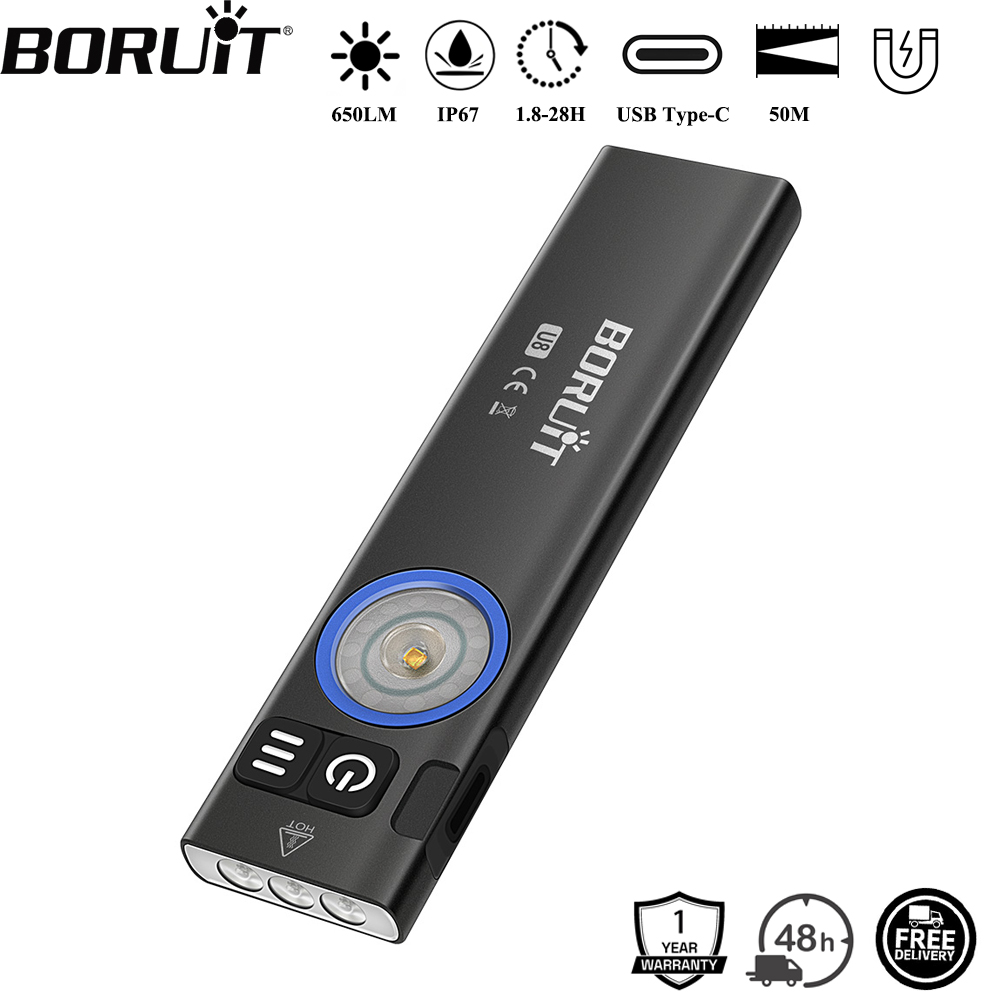 Fishing Kit Compact - BORUiT U8 650LM EDC linterna LED