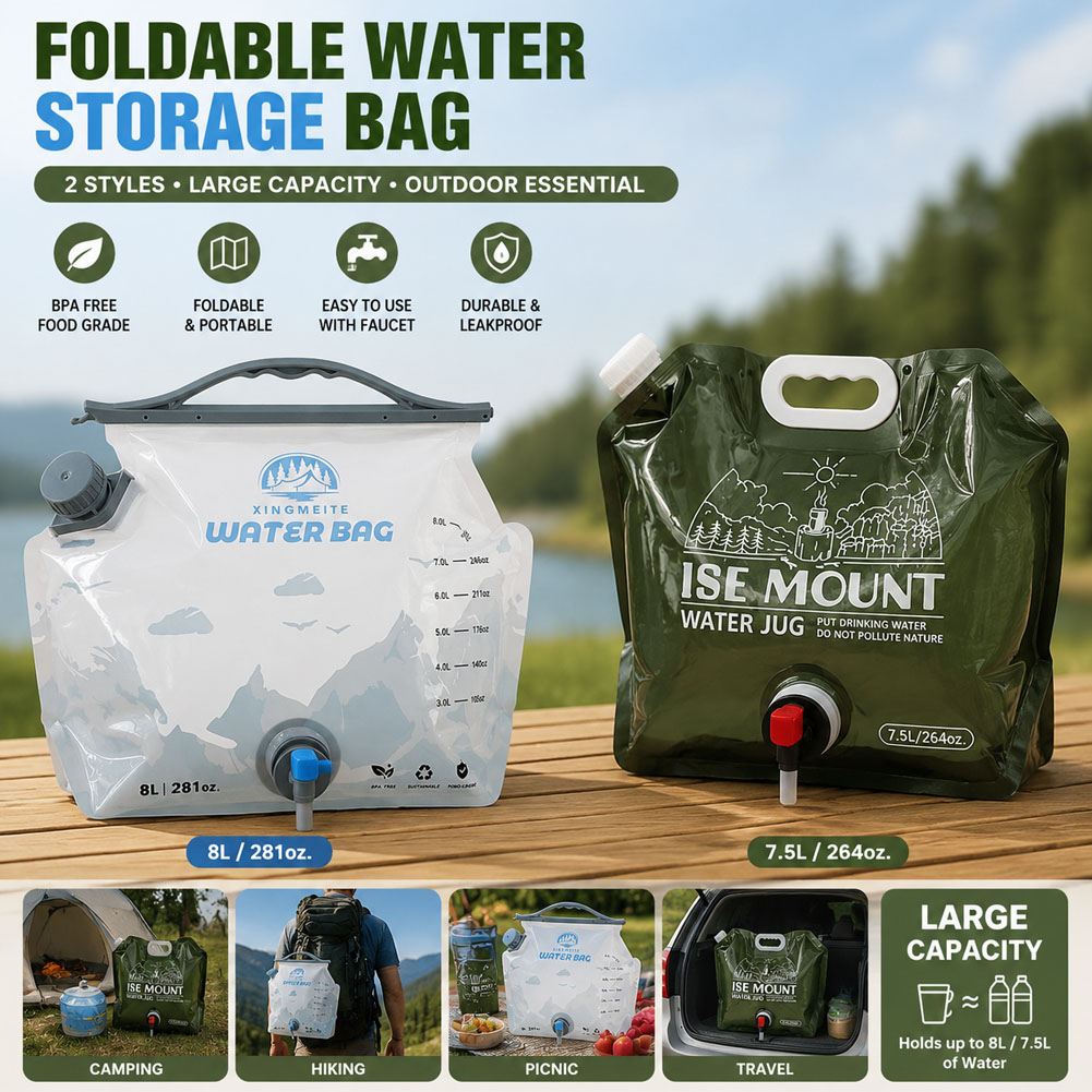Water Bag Collapsible - Contenedor de Agua Plegable de Gran