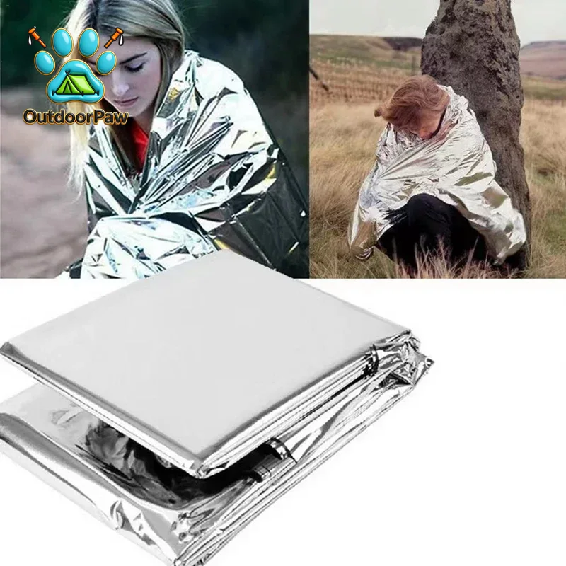 Survival Blanket Reflective - Manta térmica reflectante de emergencia, 160x210cm,