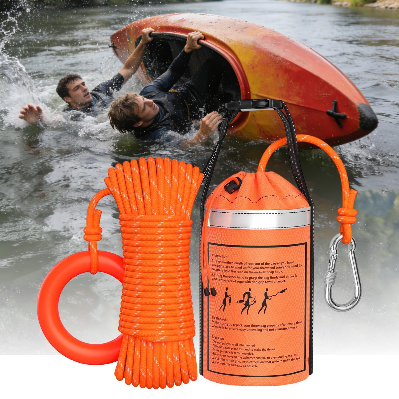 Bolsa de Rescate Acuático con  - Rescue Rope Throw reseña y precio