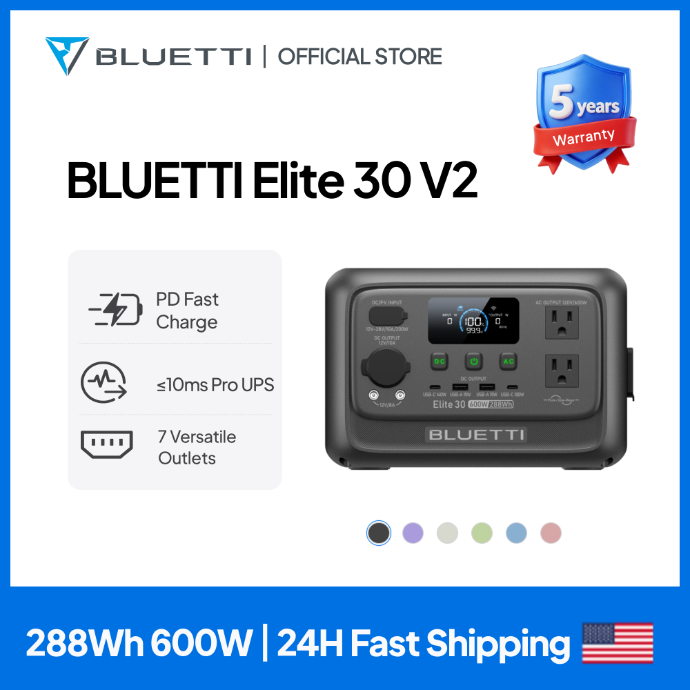 【Renew】BLUETTI Elite 30 V2 Est - Solar Emergency Charger reseña y precio