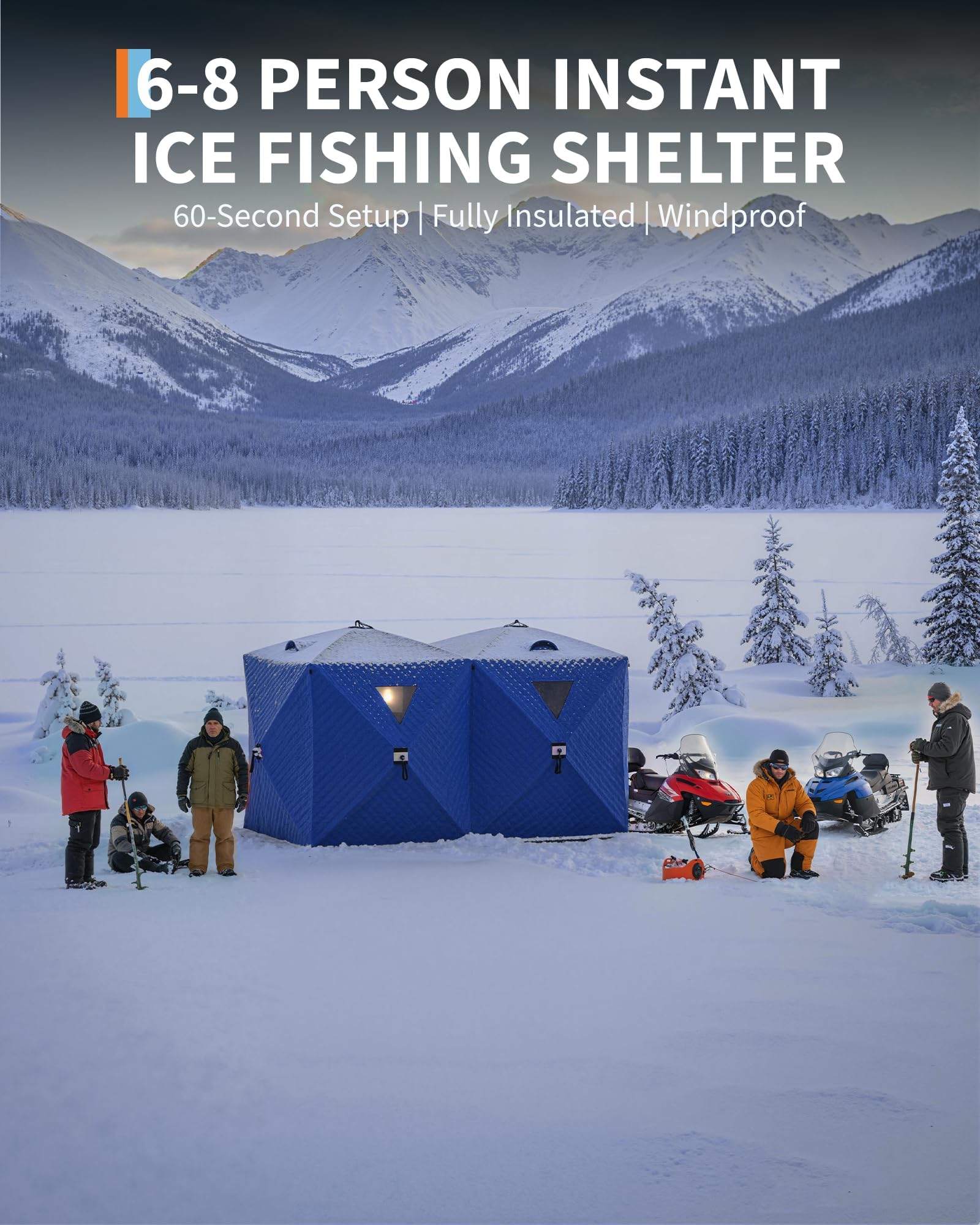 Carpa de pesca en el hielo tip - Emergency Mylar Tent reseña y precio