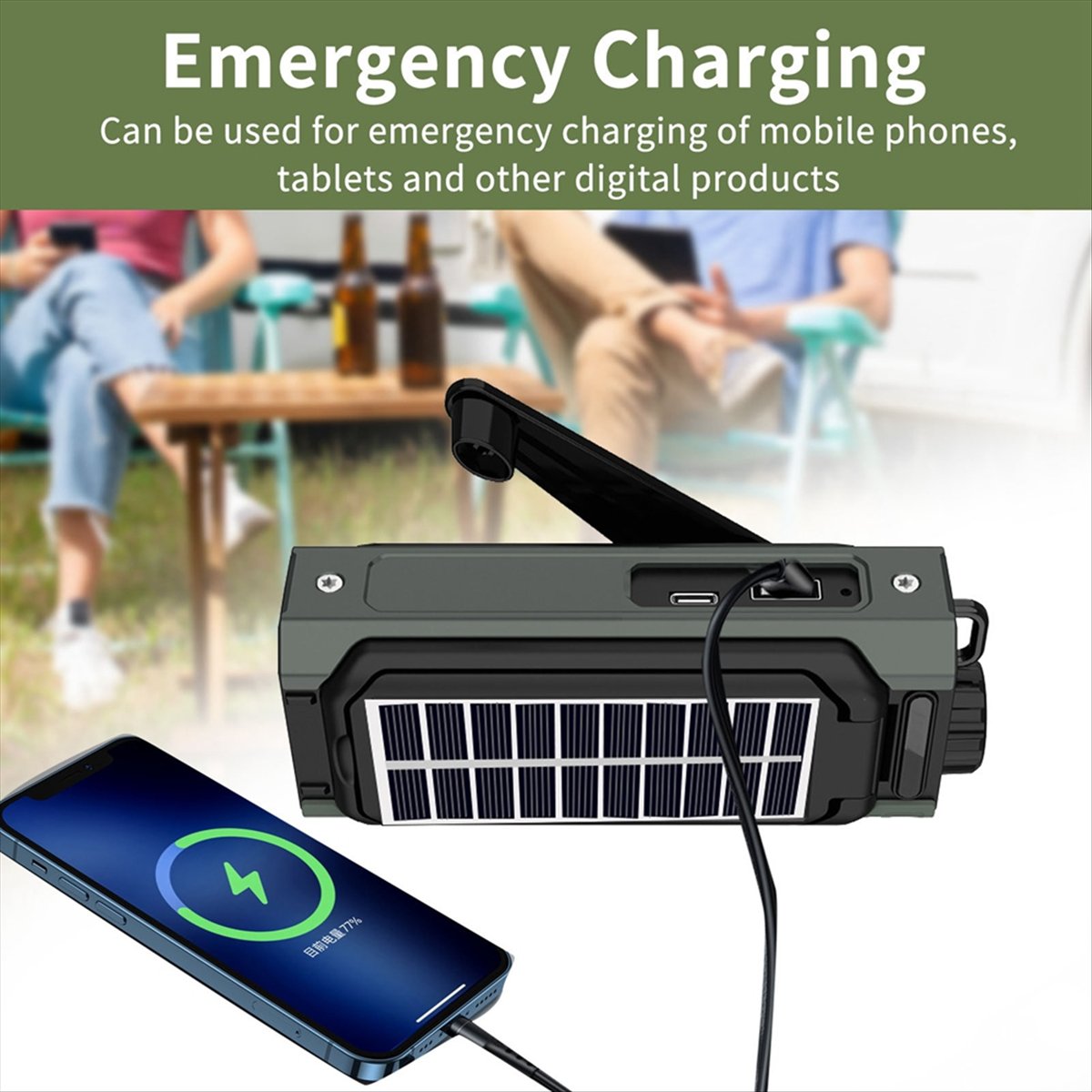 Radio Solar Portátil A26Z, Rad - Solar Emergency Charger reseña y precio