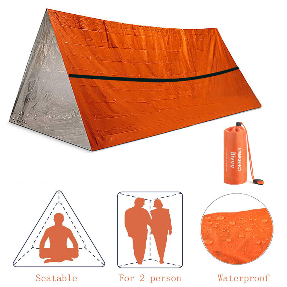 Kit de tienda de supervivencia - Emergency Mylar Tent reseña y precio