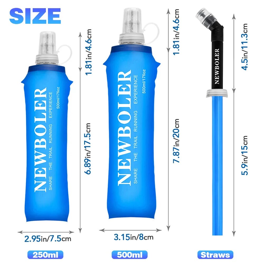 NEWBOLER 250ml 500ml botella d - Water Bag Collapsible reseña y precio