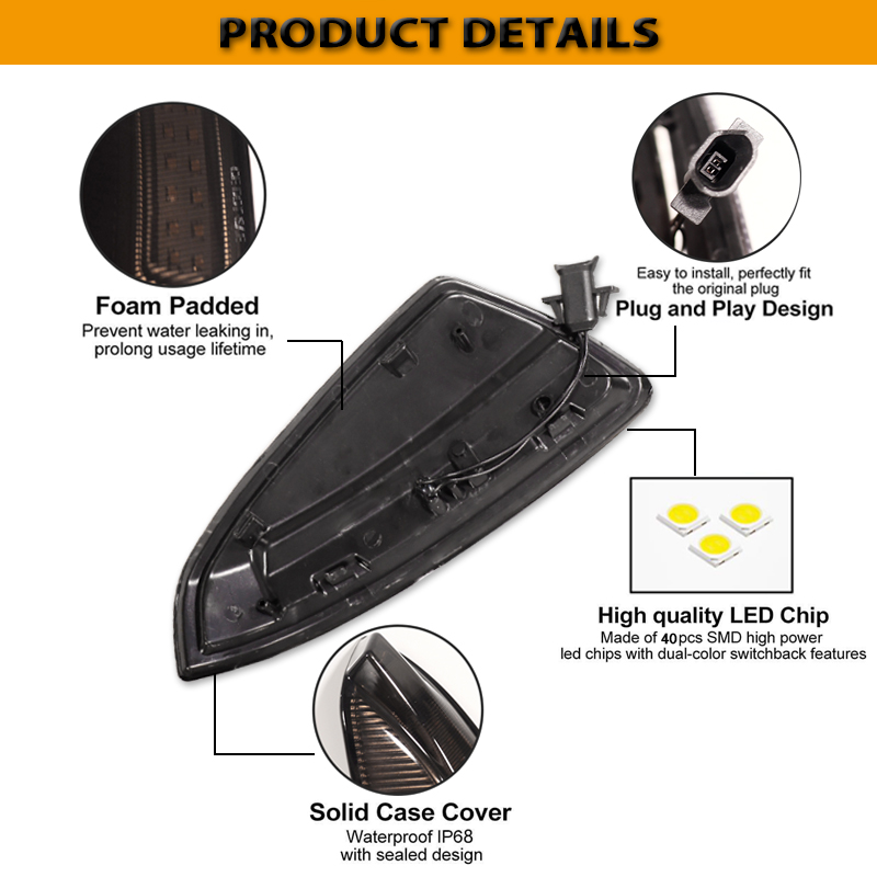 Luz LED de intermitente dinámi - Signal Panel Orange reseña y precio
