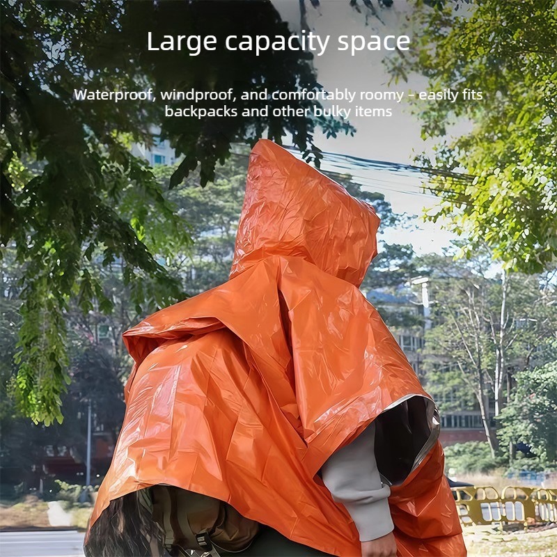 Manta térmica de emergencia pa - Emergency Poncho Rain reseña y precio